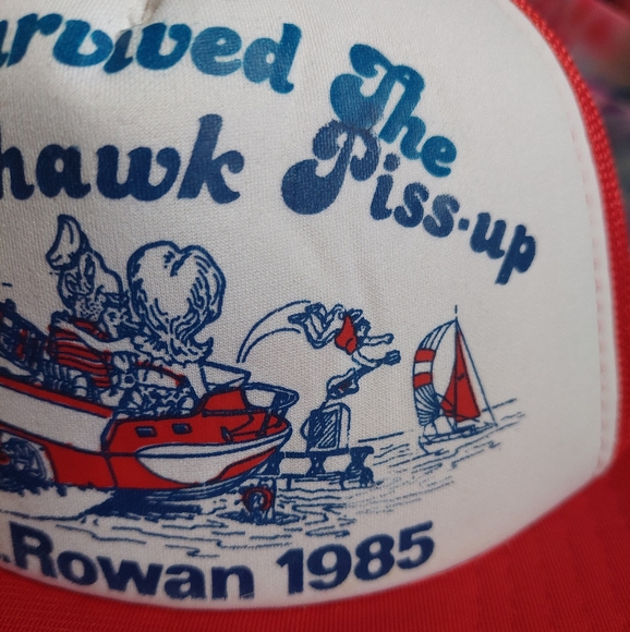 1985 Pottahawk Pt.Rowan Foam Trucker Vintage - Picture 5 of 9